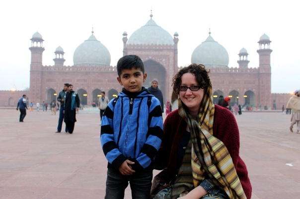 A very cute kid in Old Lahore who specifically asked for a photo of the two of us with his uncle's camera, and then with mine